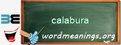 WordMeaning blackboard for calabura